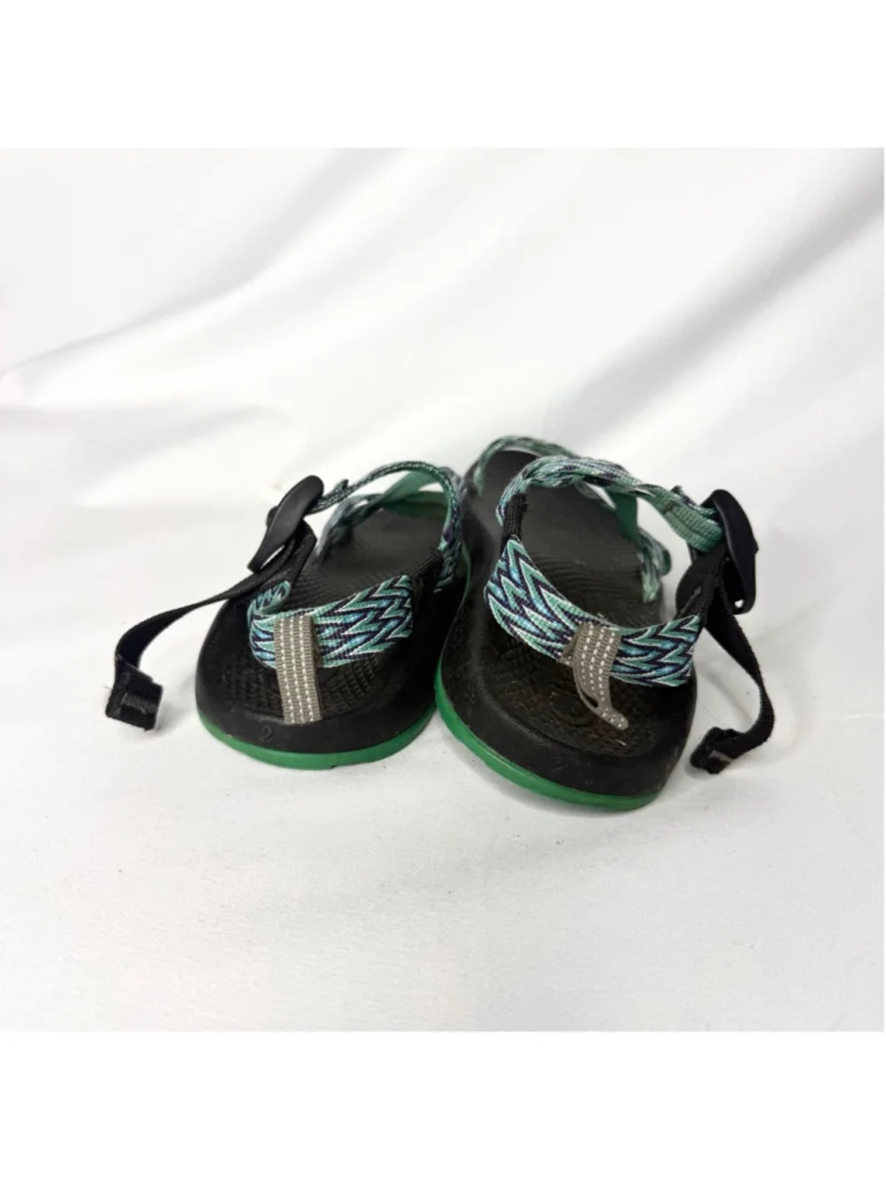 Kids Chaco Sandals Black Green Size 2